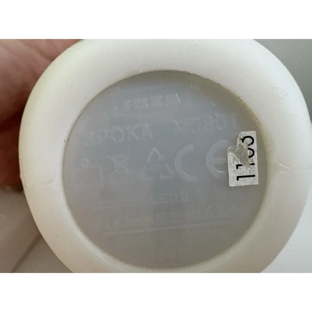 Vtg Ikea Spoka Night Light Ghost Cat Rechargeable With Charger